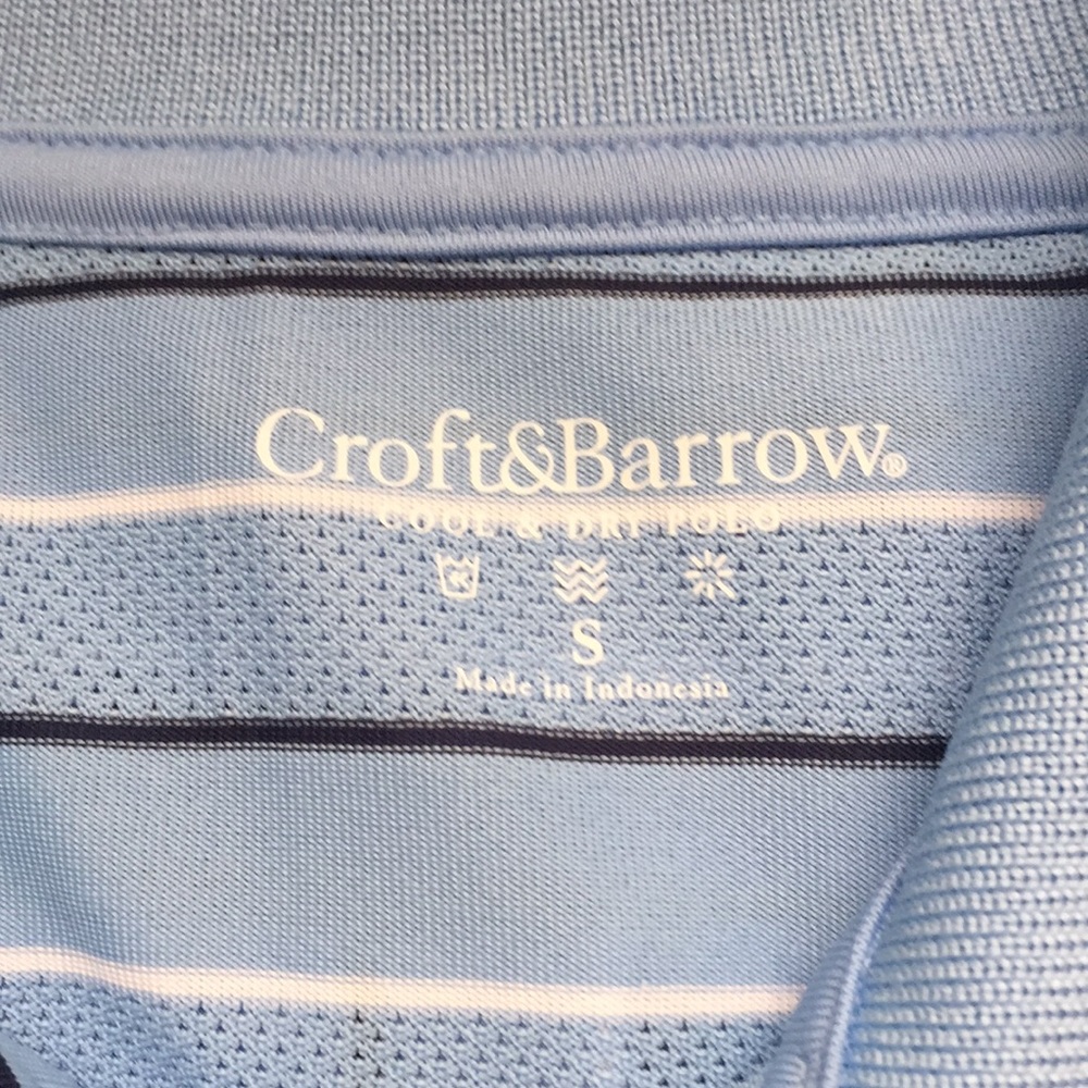 Size S men’s cool & dry polo by Croft & Barrow NWT - Picture 3 of 5